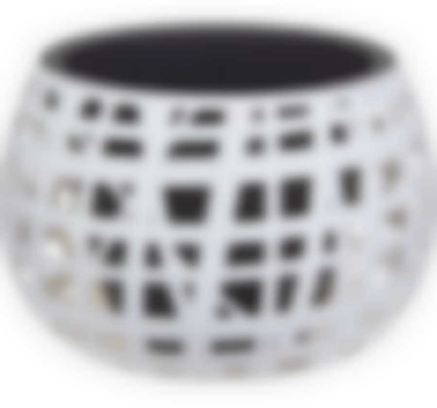 Кашпо ХАОС D290мм 4л с вставкой  Белый