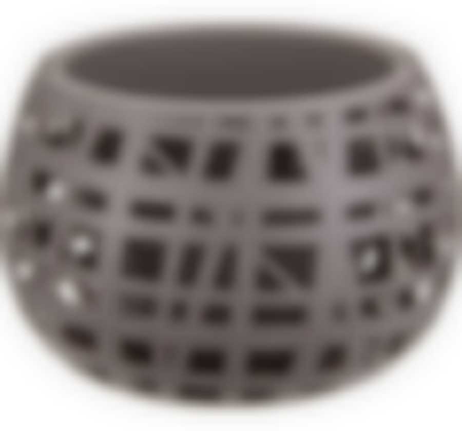 Кашпо ХАОС D290мм 4л с вставкой  французcкий серый