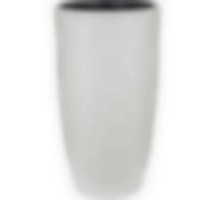 Кашпо МОЗАИКА D-340мм H-630мм со вставкой кремовый