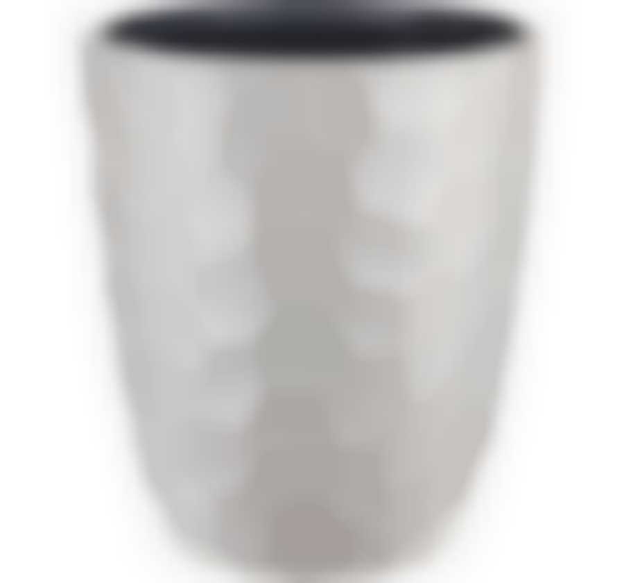 Кашпо МОЗАИКА D-340мм H-390мм со вставкой кремовый