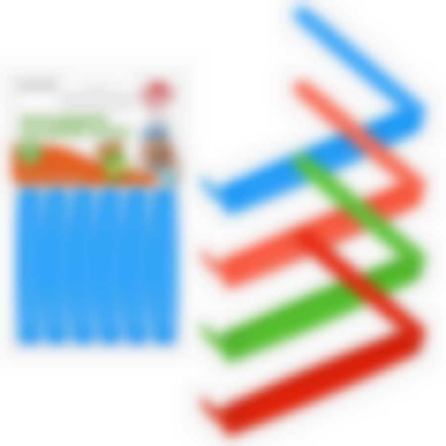 Зажимы для пакетов. Длина 9см. Набор 6шт. 5цв NEW