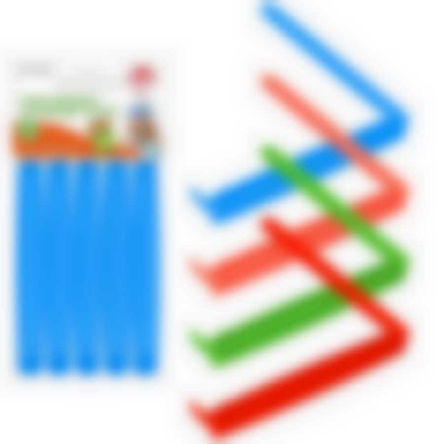 Зажимы для пакетов. Длина 12см. Набор 5шт. 5цв NEW