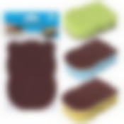 Губка для мытья кухни "Карборундовая". 3цв