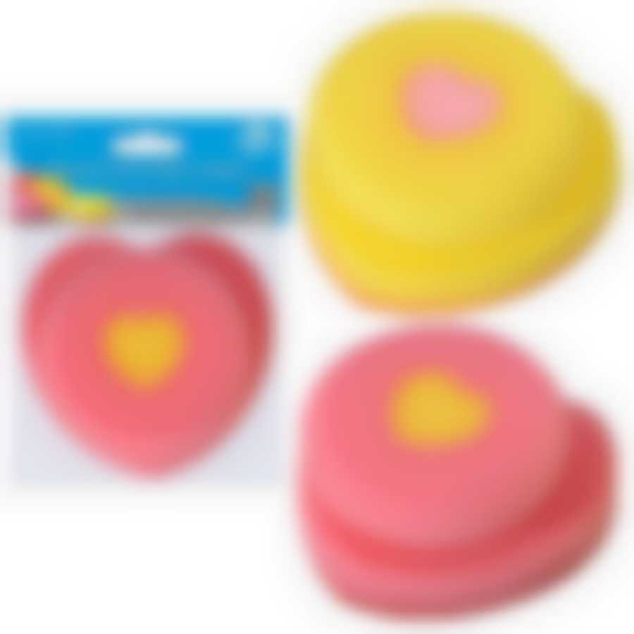 Губка для мытья посуды "Сердце" 2цв NEW