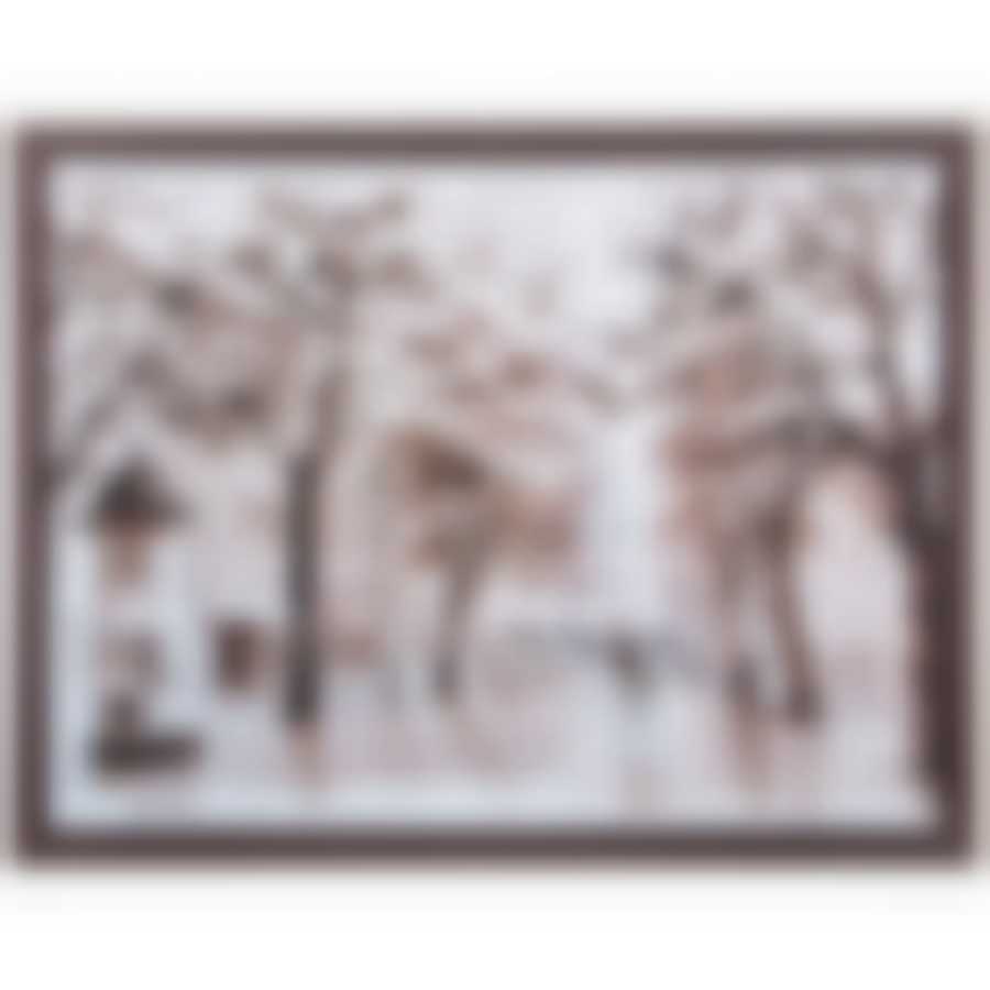 ПАННО ДЕКО-БОКСЫ ВЕНГЕ С ОКАНТОВКОЙ 30*40 СМ