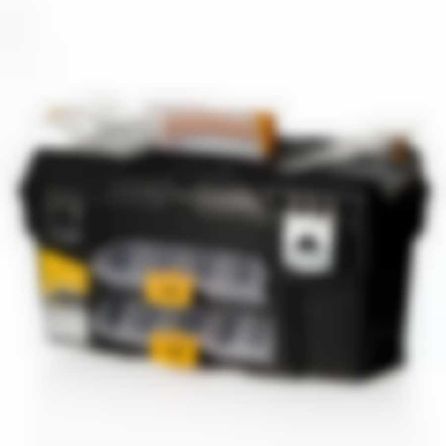 Ящик для инструментов "ГЕФЕСТ 21", металлически замки (черный с желтым)