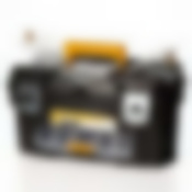 Ящик для инструментов "ГЕФЕСТ 18", металлически замки (черный с желтым)