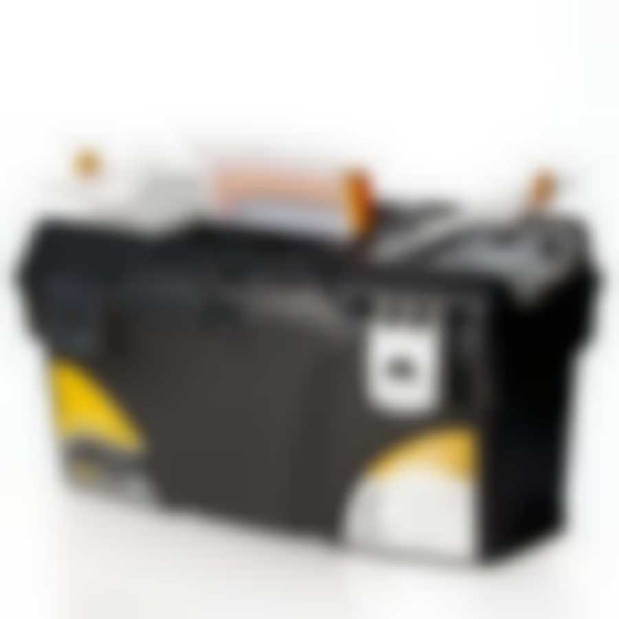 Ящик для инструментов с металлическими замками "ГЕФЕСТ 21" (черный с желтым)