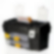 Ящик для инструментов с металлическими замками "ГЕФЕСТ 21" (черный с желтым)