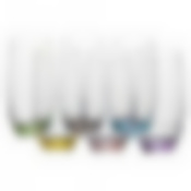 Стакан для воды "MERGUS", "Color mix 6 цветов", 470 мл (набор 6шт)