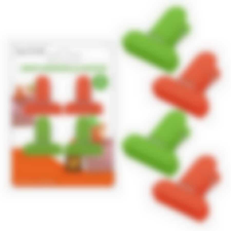 Набор зажимов для пакетов. 4 шт.