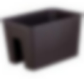 Кашпо на перила РОТАНГ 12л (коричневый ротанг)