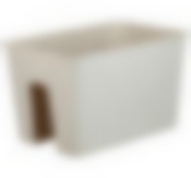 Кашпо на перила РОТАНГ 12л белый ротанг