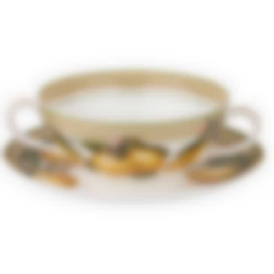 Бульонница с блюдцем lefard Лимоны 450 мл 