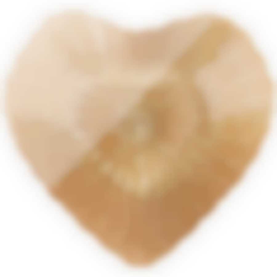 Блюдо Heart gold shiny 23см