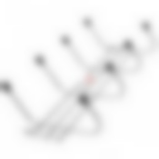 Вешалка настенная для одежды 4 крючка