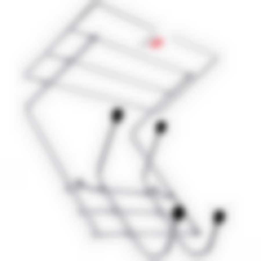 Вешалка д/одежды 2 крючка с полкой