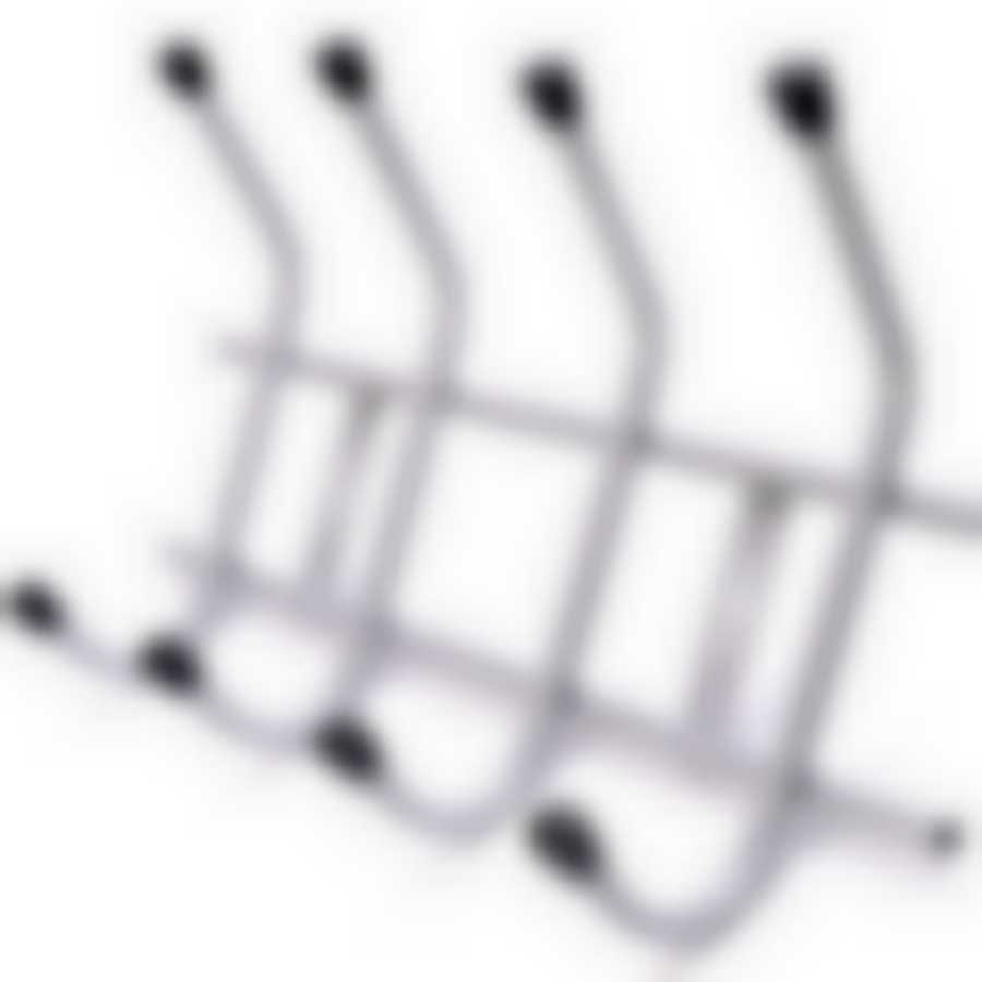 Вешалка д/одежды 4 крючка (41*23*9 см) хром