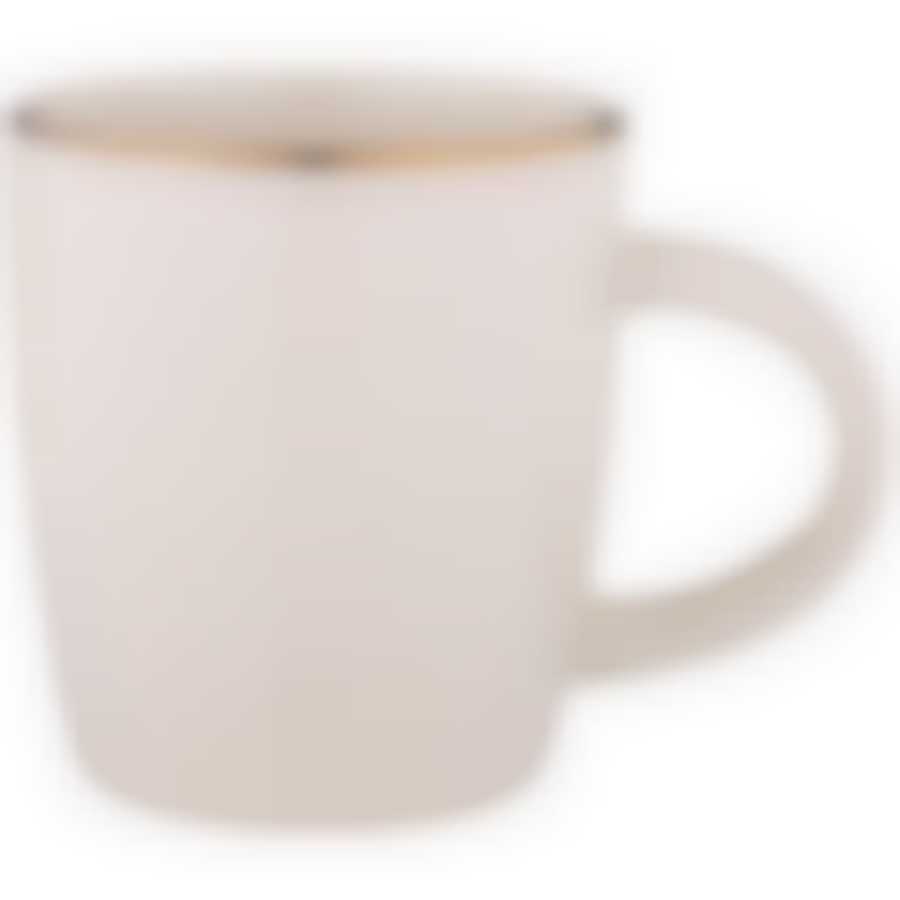 Кружка bronco Solo 350 мл бежевая 