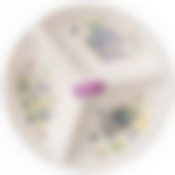 Менажница 3-х секционная Прованс лаванда 22*22*7,5 см 