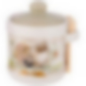 Сахарница с ложкой Дерево мудрости 13*11 см. высота=12 см. / 300 мл. 