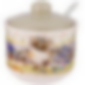 Сахарница с ложкой Дерево мудрости 10*10 см. высота=9,5 см. / 300 мл. 