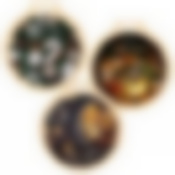 Разделочная доска  "Christmas". Диаметр 26см 3диз