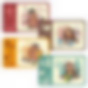 Салфетка "Забавный бычок". Размер 41х26см 4диз