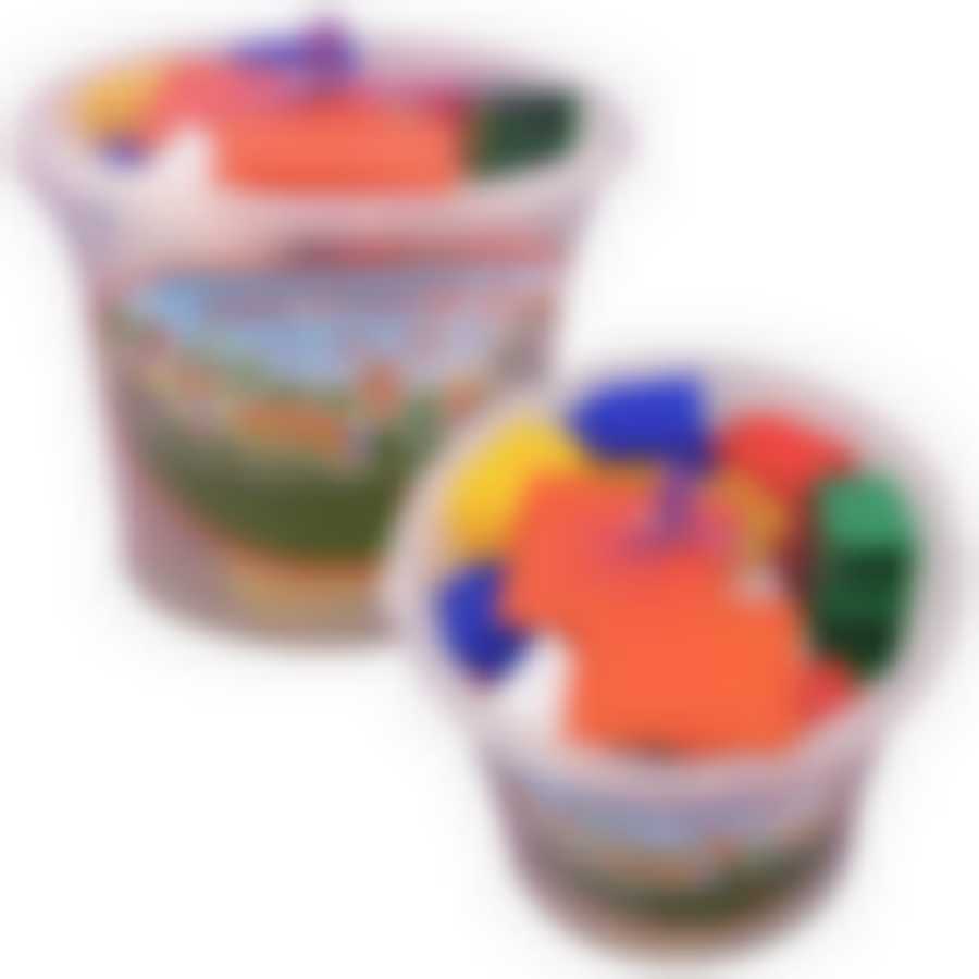 Конструктор "Собери паровозик" 45 деталей (ведро). Высота 18см. NEW