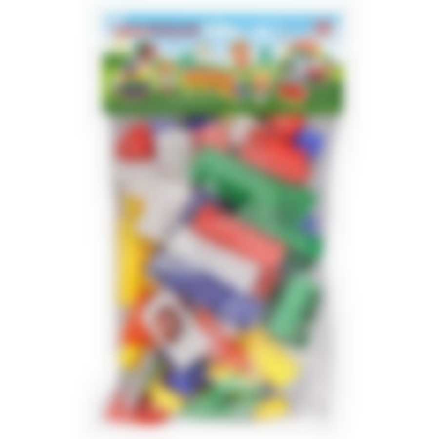 Конструктор "Собери паровозик" 66 деталей (пакет) NEW