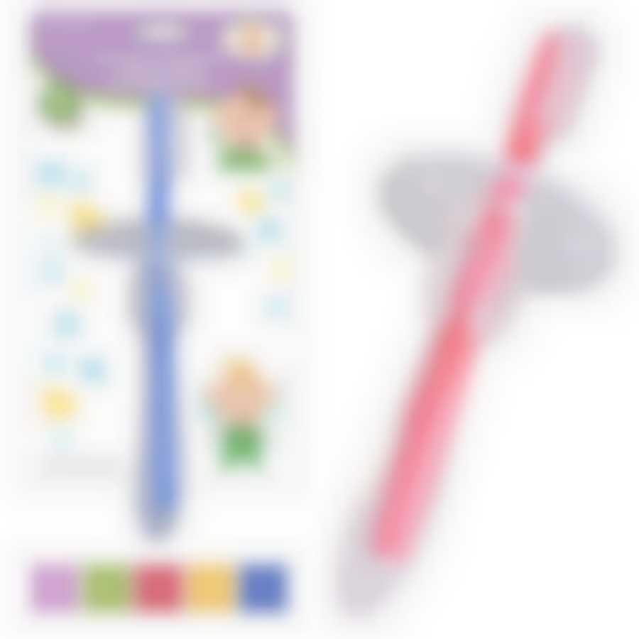 Детская силиконовая зубная щетка для первых зубов. 4цв