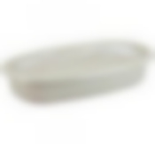 МИСКА прямоугольная с крышкой 1,5л (белый ротанг)