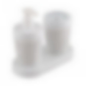 НАБОР BREEZE ДЛЯ ВАННОЙ КОМНАТЫ 2 ПРЕДМЕТА НА ПОДСТАВКЕ wave