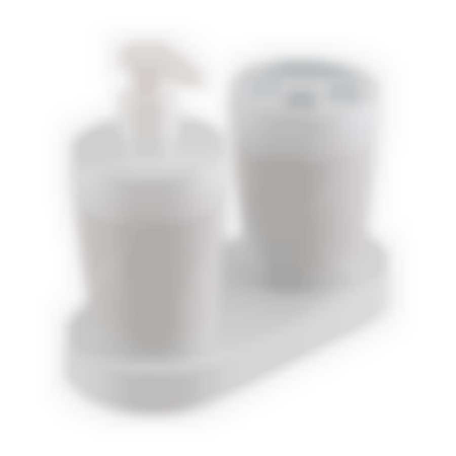 НАБОР BREEZE ДЛЯ ВАННОЙ КОМНАТЫ 2 ПРЕДМЕТА НА ПОДСТАВКЕ wave