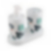 НАБОР BREEZE ДЛЯ ВАННОЙ КОМНАТЫ 2 ПРЕДМЕТА НА ПОДСТАВКЕ  leaf