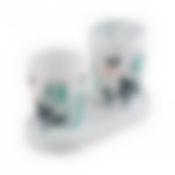 НАБОР BREEZE ДЛЯ ВАННОЙ КОМНАТЫ 2 ПРЕДМЕТА НА ПОДСТАВКЕ leaf