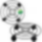 Подставка для горшечных растений на колесиках. Диаметр 30см, высота 6см. NEW