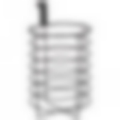 Органайзер для туалетной бумаги навесной 14*14,4*20 см цвет: черный