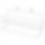 Навесной держатель для полотенца с полкой 40*12*16 см цвет: белый