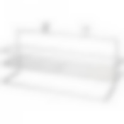 Навесной держатель для полотенца с полкой 40*12*16 см цвет:хром