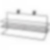 Навесной держатель для полотенца с полкой 40*12*16 см цвет: черный