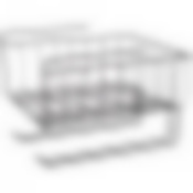 Подвесная корзина на полку с вешалками 24*28*20 см цвет: черный