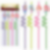 Трубочки для коктейля "Веселые русалочки". Набор 4 шт.