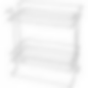 Органайзер настольный 25*15*27 см цвет: хром