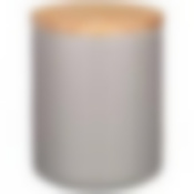 Банка для сыпучих с бамбуковой крышкой Velour 600мл, серая 