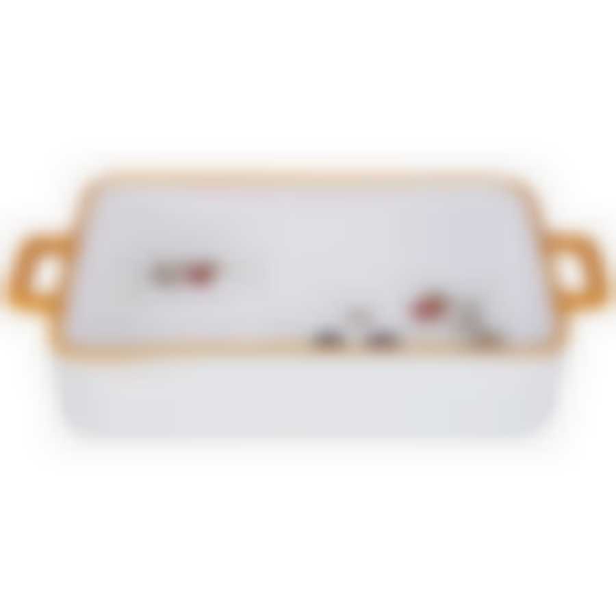 Блюдо прямоугольное с ручками Ежевика 32,5*19*6 см 