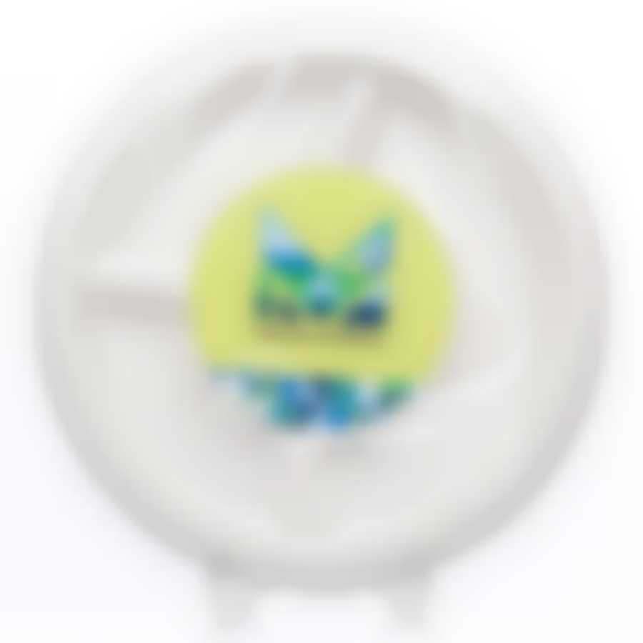 Тарелка кругл., d 225мм, h 18мм, 3-секц., бел., сахарный тростник