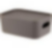 Коробка ИНФИНИТИ 1,7л с крышкой  французcкий серый