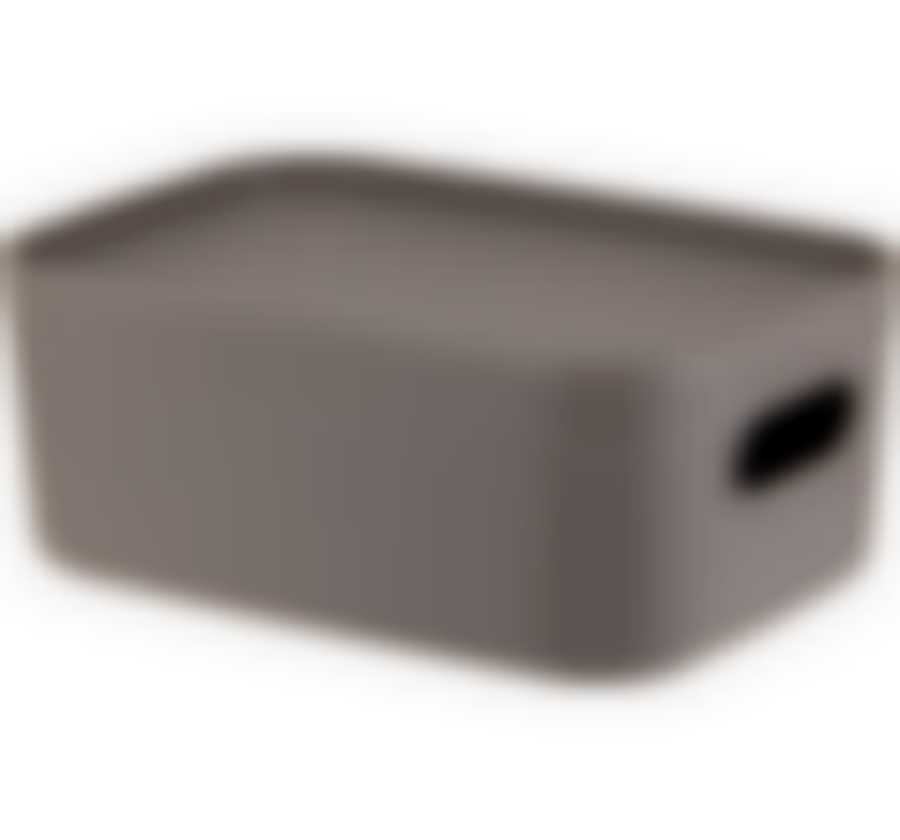 Коробка ИНФИНИТИ 1,7л с крышкой  французcкий серый