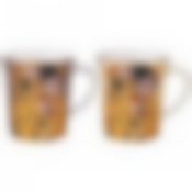 Набор кружек lefard Поцелуй (г. климт) 2 шт. 420 мл, кремовая, серая 